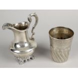 An early Victorian silver cream jug,