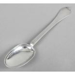A William III Britannia silver trefid spoon,