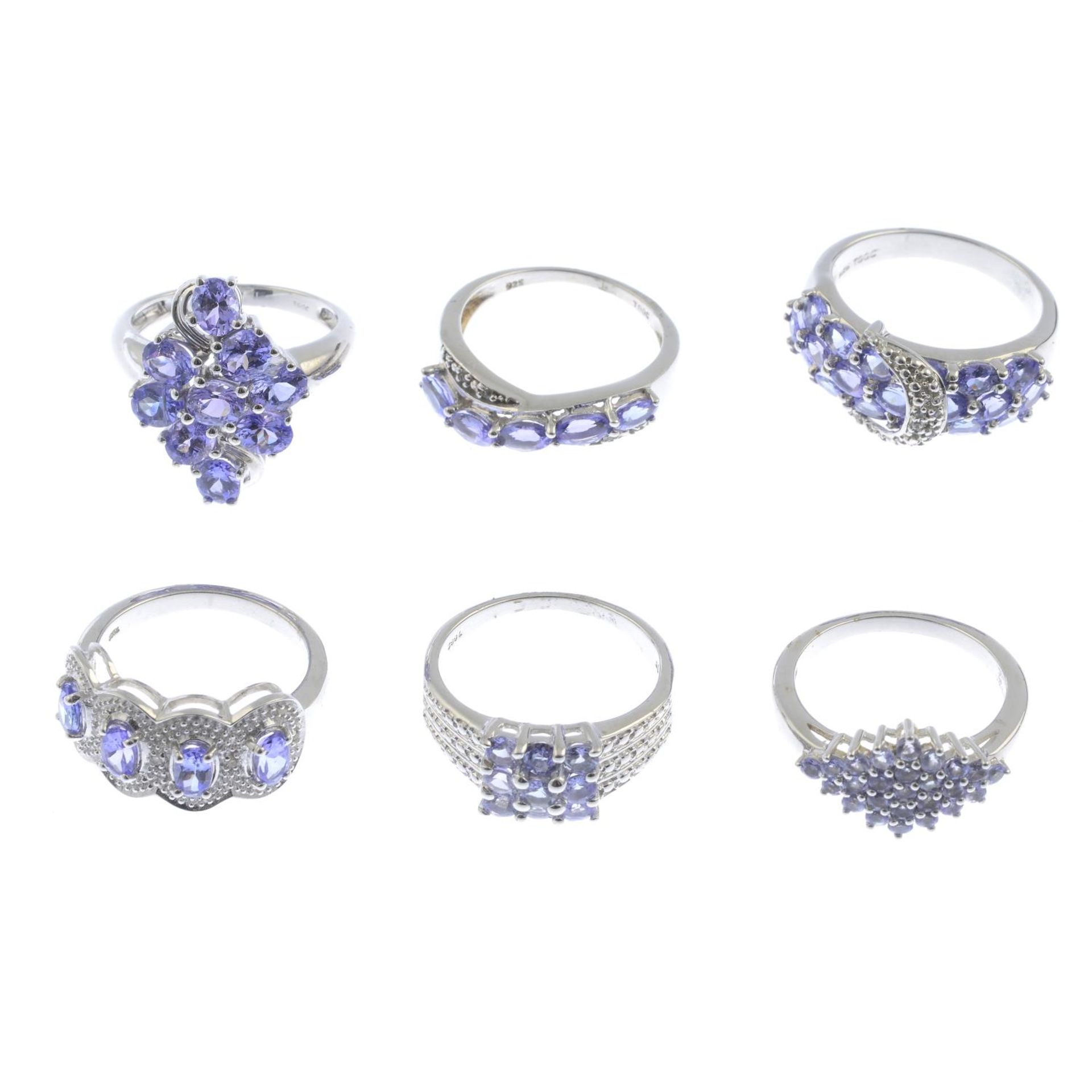 A selection of tanzanite jewellery, - Bild 2 aus 2