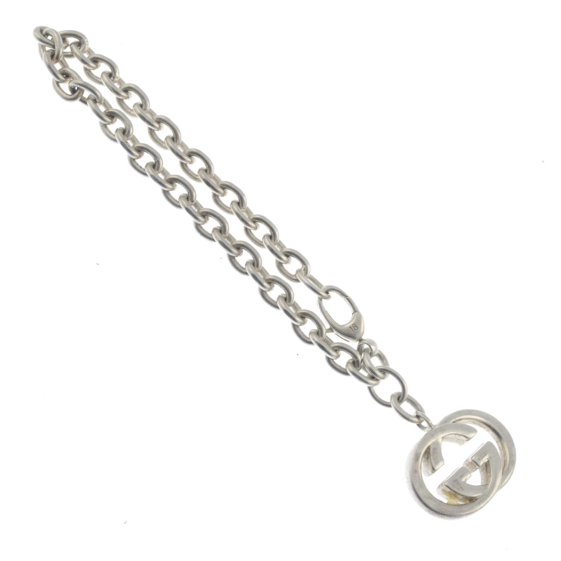 A silver Britt bracelet, by Gucci. - Bild 2 aus 2