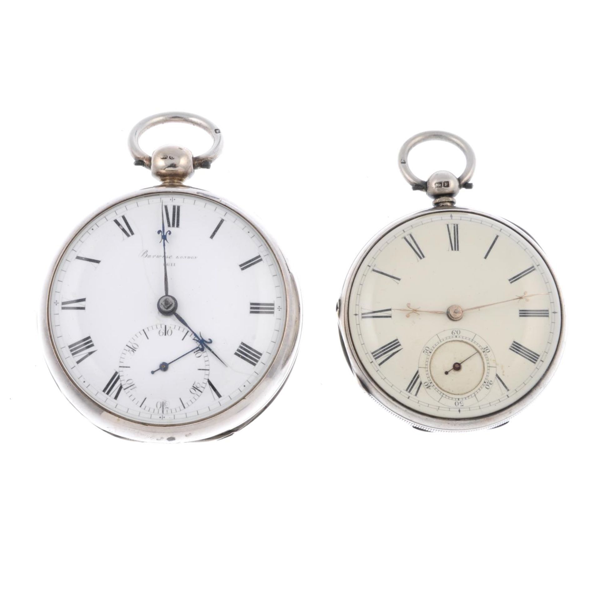 An open face centre seconds pocket watch by Asher & Cole. - Bild 2 aus 2