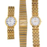A group of five assorted Raymond Weil watches,