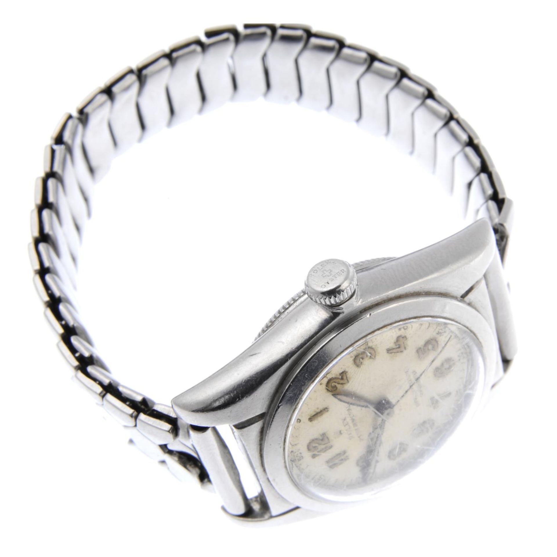 ROLEX - a mid-size Oyster Perpetual 'Bubbleback' bracelet watch. - Bild 3 aus 4