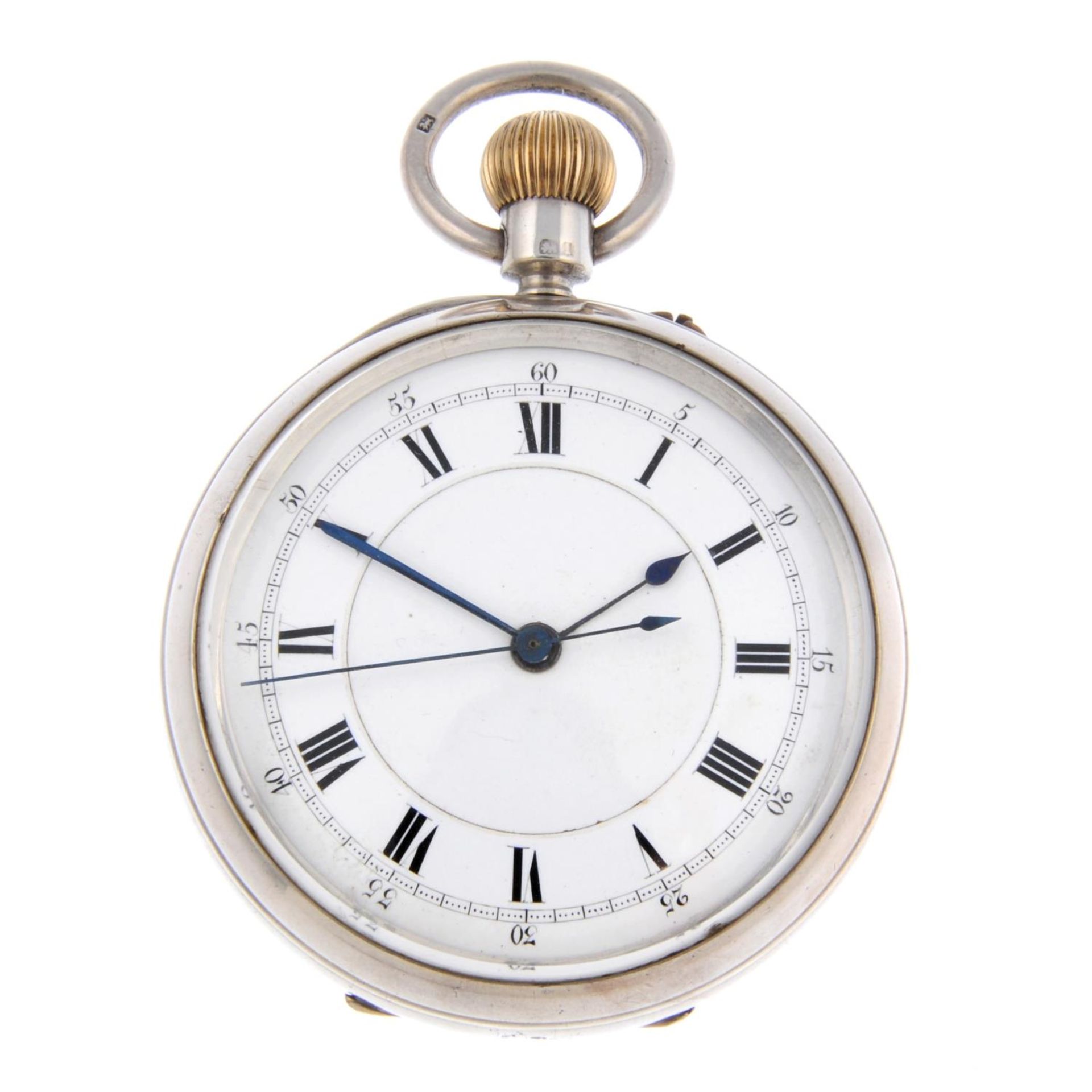 An open face centre seconds pocket watch by Asher & Cole.
