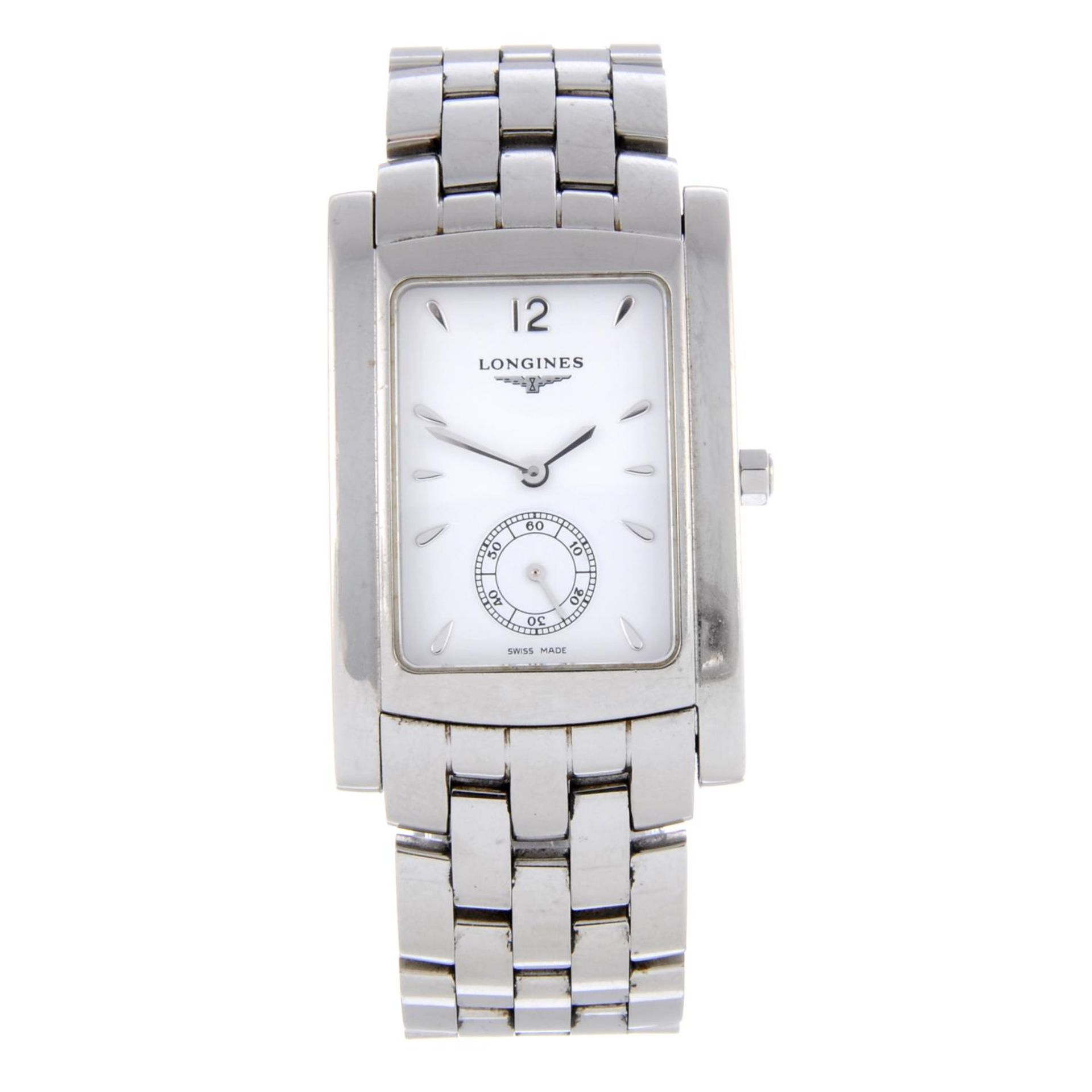 LONGINES - a mid-size DolceVita bracelet watch.