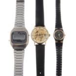 A bag of assorted watches, to include examples by Seiko and Rotary.