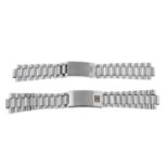 OMEGA - a pair of stainless steel watch bracelets.
