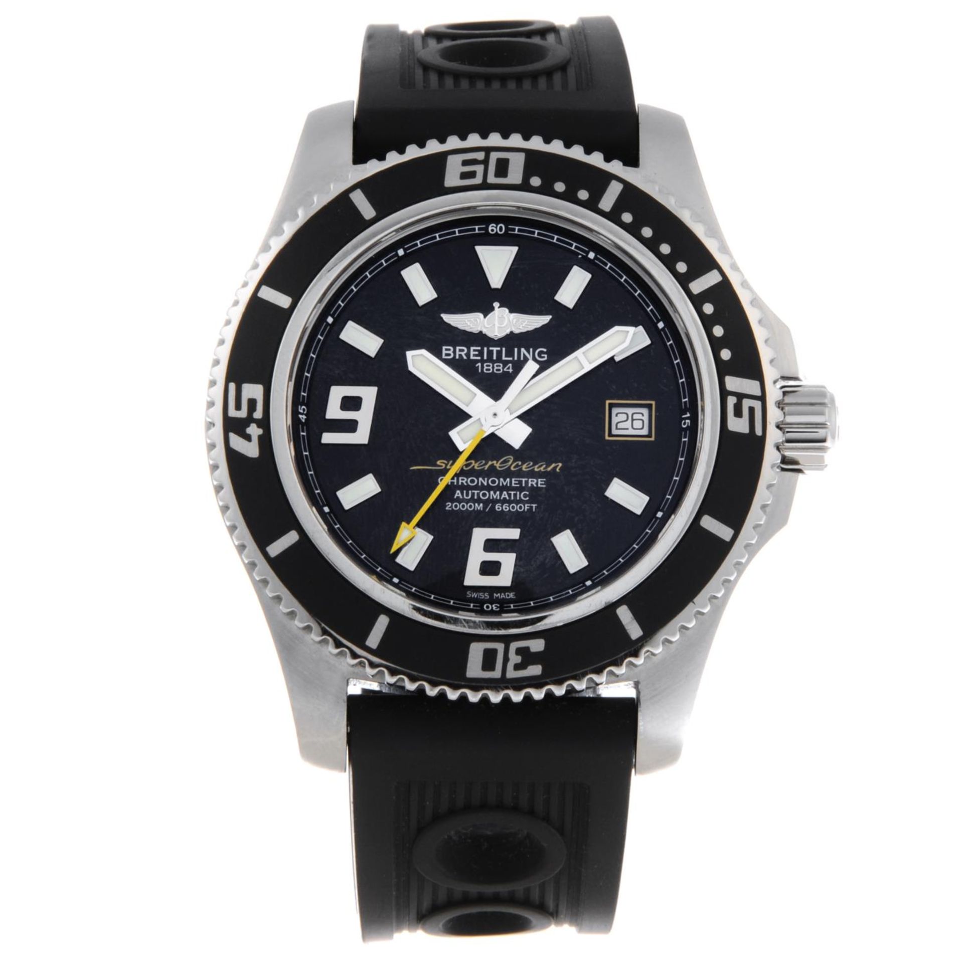 BREITLING - a gentleman's SuperOcean 44 wrist watch.
