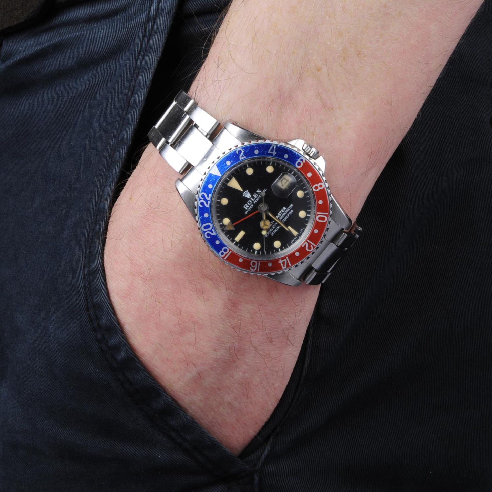 ROLEX - a gentleman's Oyster Perpetual GMT-Master bracelet watch. - Bild 3 aus 3