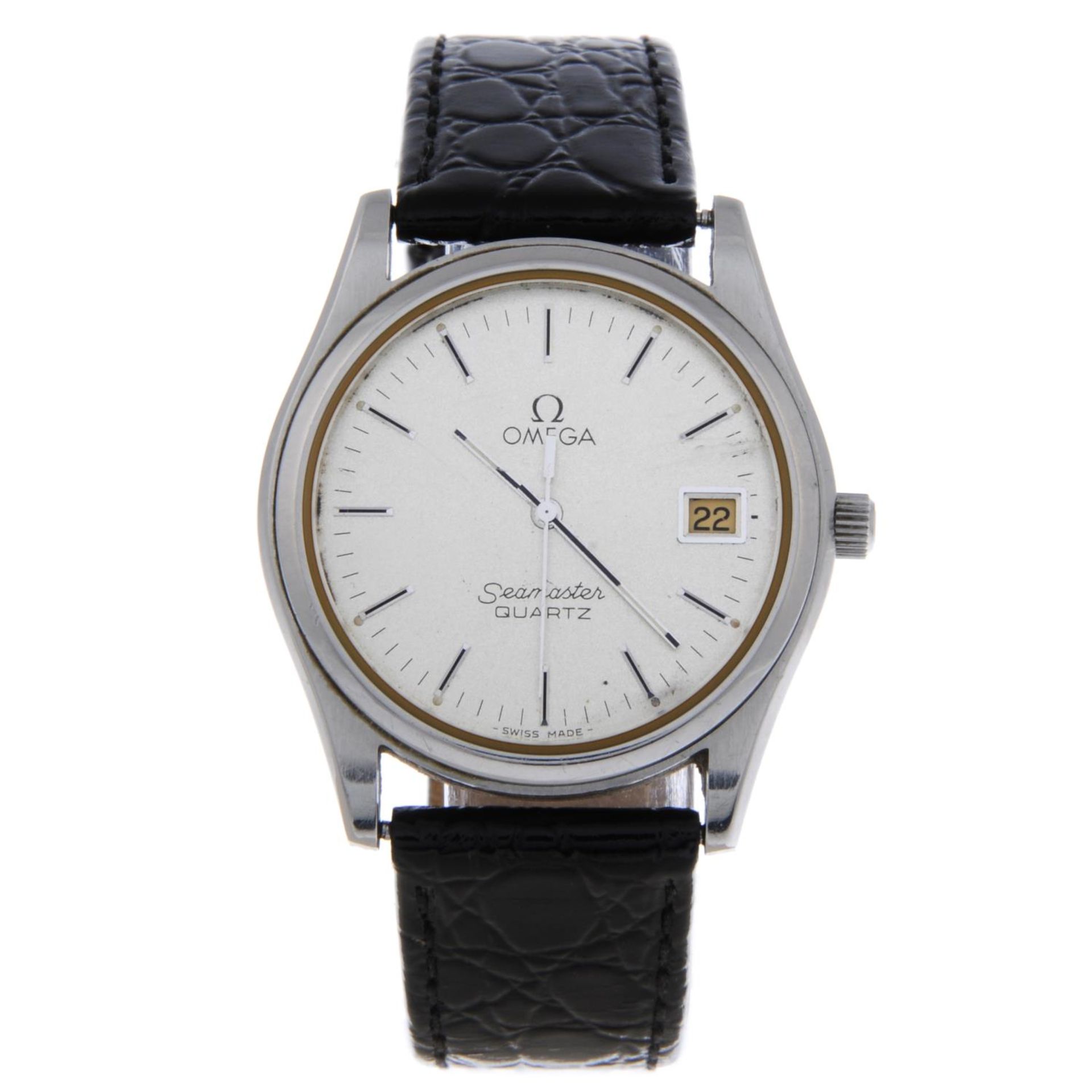 OMEGA - a gentleman's Seamaster wrist watch.