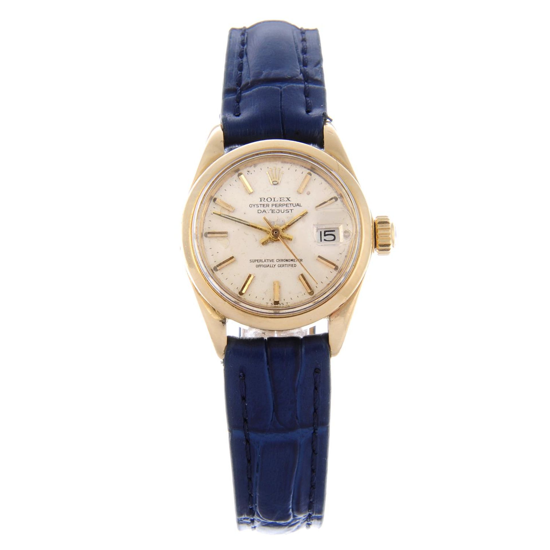 ROLEX - a lady's Oyster Perpetual Datejust wrist watch.