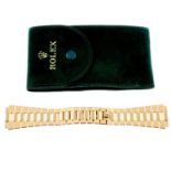 ROLEX - an 18ct rose gold Oyster bracelet with Crownclasp.