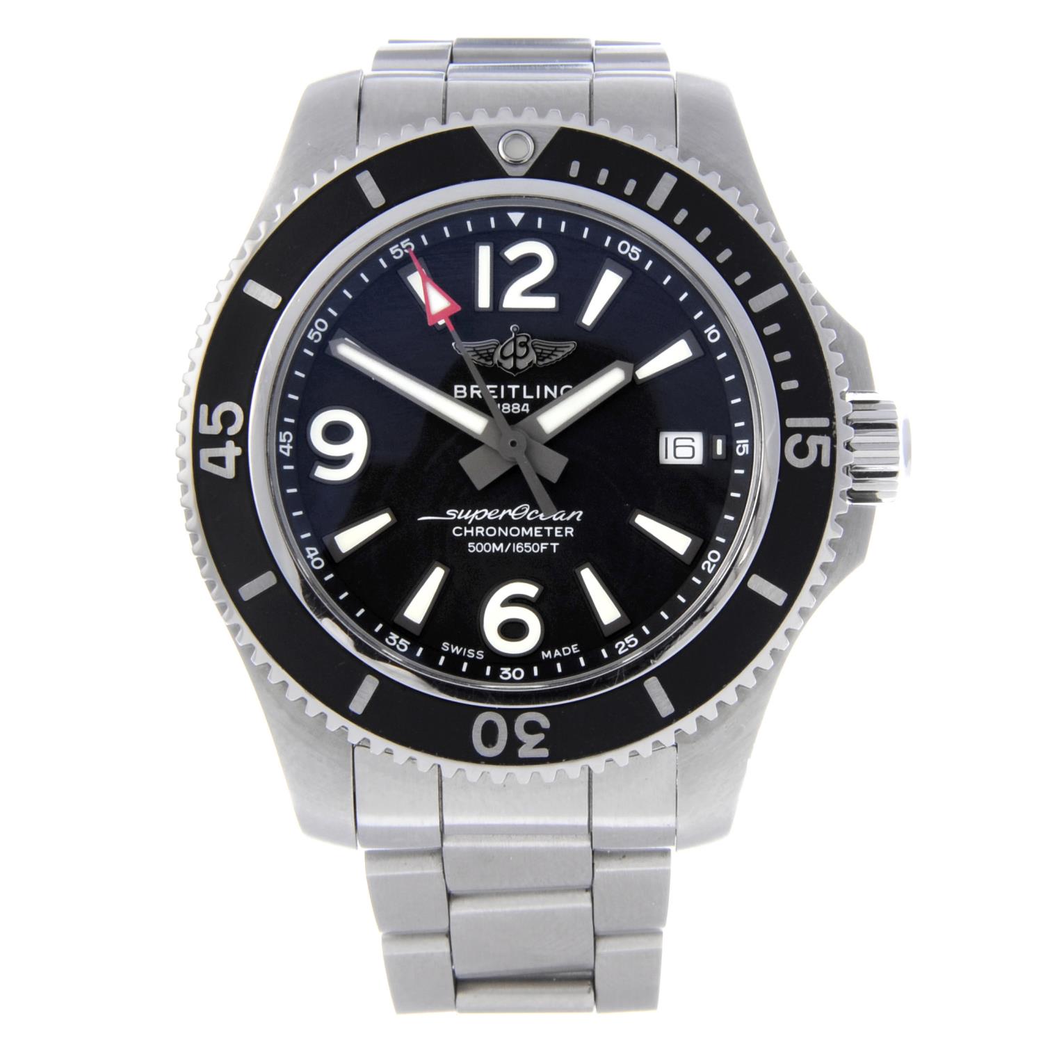 BREITLING - a gentleman's SuperOcean 42 bracelet watch.