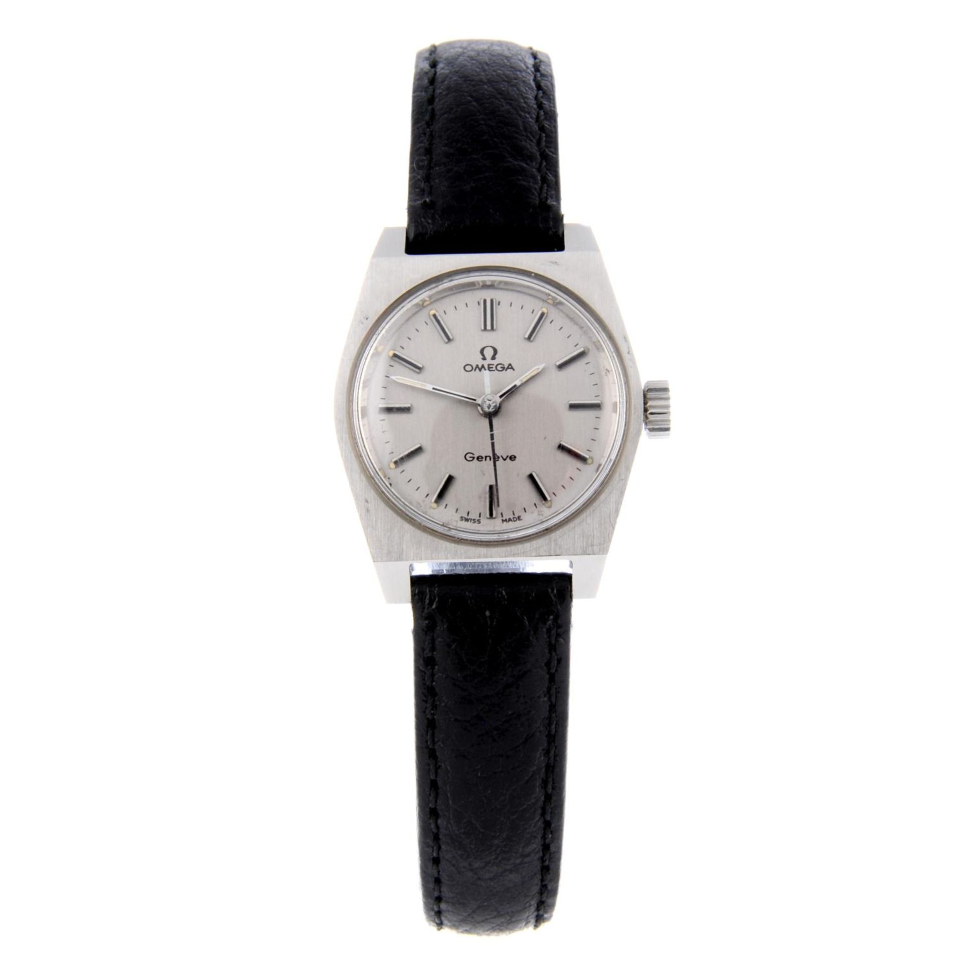 OMEGA - a lady's Genève wrist watch.