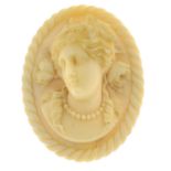 A selection of cameo jewellery and loose cameos,