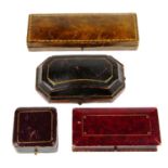 A selection of sixteen antique jewellery boxes.