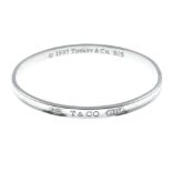 A silver '1837' bangle, by Tiffany & Co.