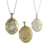 A selection of lockets.