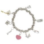 A charm bracelet,