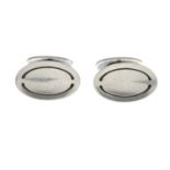 A ring, a pair of cufflinks and two single earrings, by Georg Jensen.Signed Georg Jenson.