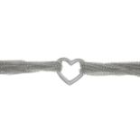 A multi-strand 'Open Heart' bracelet, by Tiffany & Co.