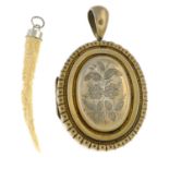 A selection of Victorian and later jewellery, to include a Victorian silver locket.