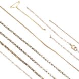 A selection of jewellery components.Total weight 9.5gms.