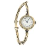 A lady's wrist watch.Glaze deficient.