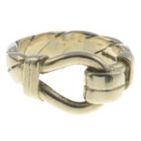 A 9ct gold ring.Hallmarks for 9ct gold.