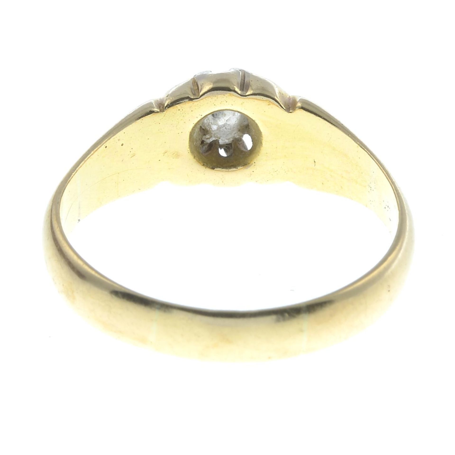 A diamond single-stone ring, - Bild 2 aus 3