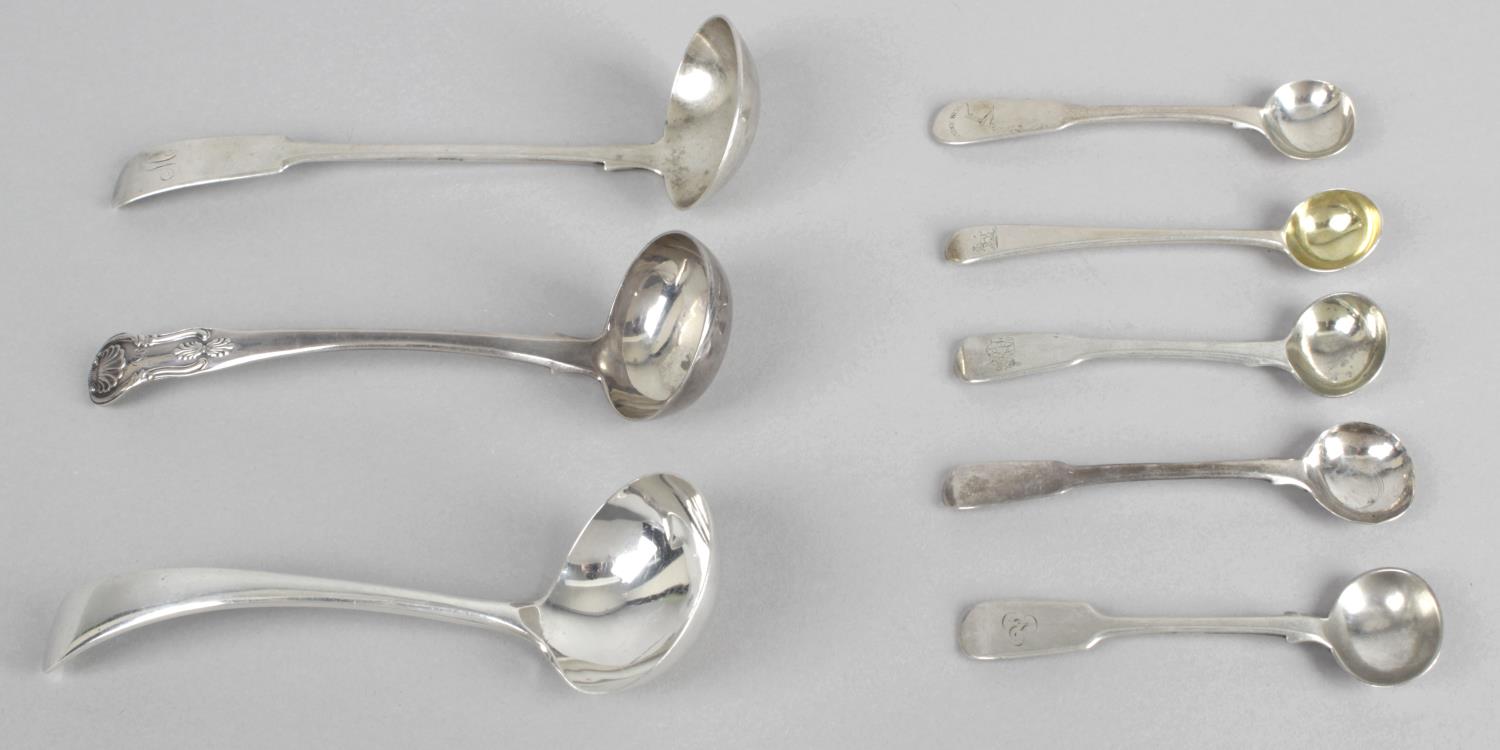 A Scottish silver toddy ladle,