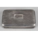 An early 19th century silver snuff box,