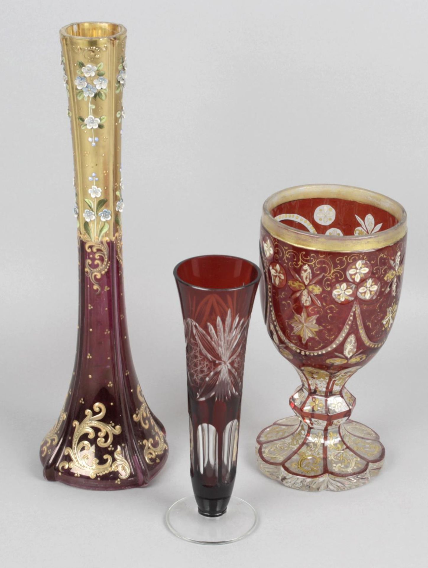 A large mixed selection of assorted Victorian glass,