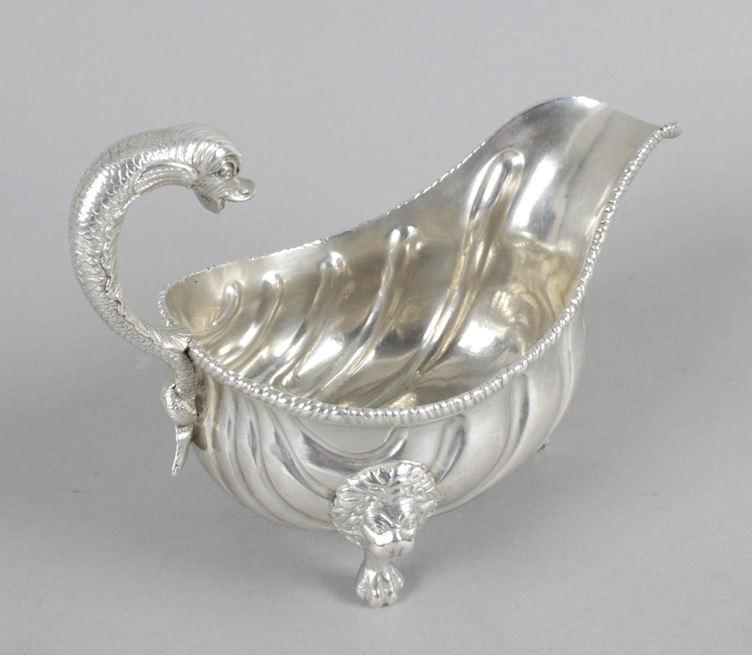 A George II silver sauce boat, - Image 2 of 3