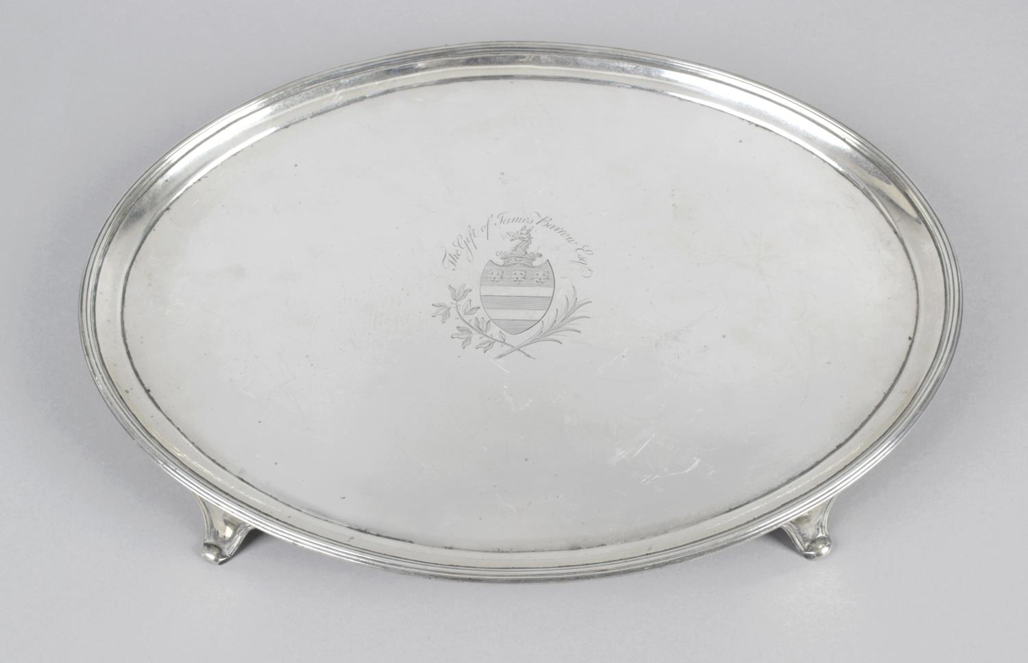 A George III silver salver by Peter & Jonathan Bateman,