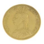 Victoria, gold Two-Pounds 1887 (S 3865), Good very fine, ex mount with solder traces to rim.