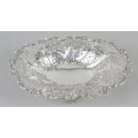 An early Victorian silver pierced fruit dish,