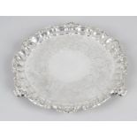 An early Victorian small silver salver,