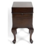 A 19th century mahogany cellarette,