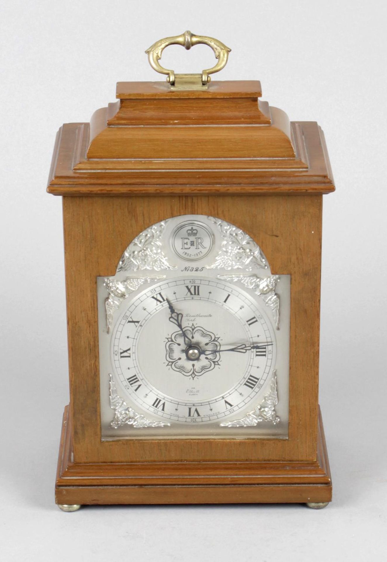 An Elliot Queen's 25th Anniversary mantle clock,