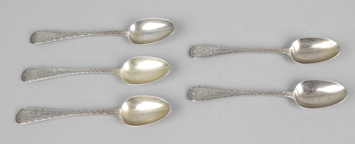 A selection of Scottish teaspoons,