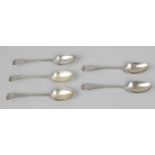 A selection of Scottish teaspoons,