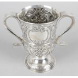 A George III Newcastle silver loving cup,