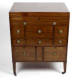 A 19th century mahogany gentleman's dressing chest,