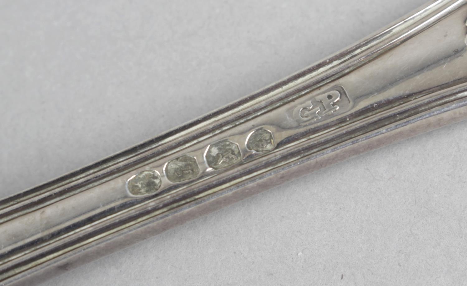 A set of six George IV silver King's pattern teaspoons. - Image 2 of 2