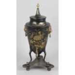 A 19th century toleware samovar,