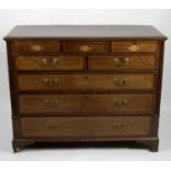 A 19th century mahogany chest of drawers,