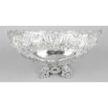 A late Victorian silver fruit dish,
