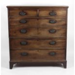 A 19th century mahogany chest of drawers,