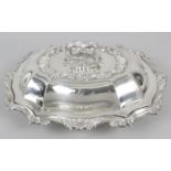 A William IV silver entrée dish,